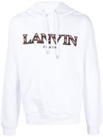 Lanvin hoodie à logo brodé - Blanc - thumbnail