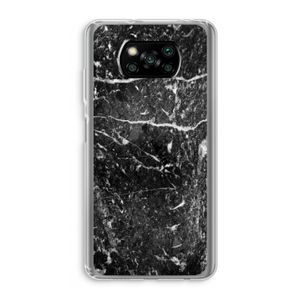 Zwart marmer: Xiaomi Poco X3 NFC Transparant Hoesje