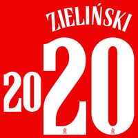Zieliński 20 (Officiële Polen Away Bedrukking 2020-2021)