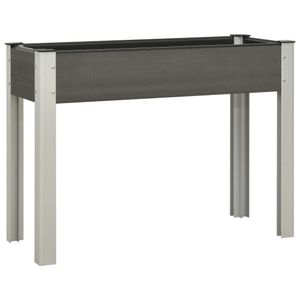 VidaXL Plantenbak verhoogd 100x40x75 cm hkc grijs
