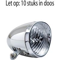 Simson Batterij koplamp classic - chroom (10 stuks in