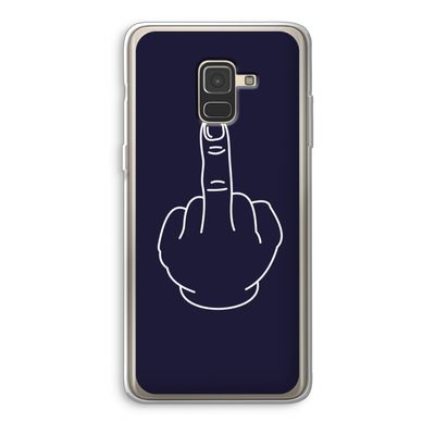 F**k U: Samsung Galaxy A8 (2018) Transparant Hoesje