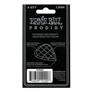 Ernie Ball 9200 Prodigy Mini 1.5 mm plectrumset (6 stuks)