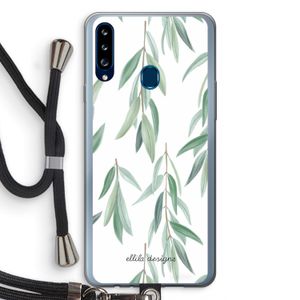 Branch up your life: Samsung Galaxy A20s Transparant Hoesje met koord
