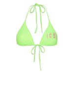 DSQUARED2 haut de bikini Be Icon à bonnets triangles - Vert