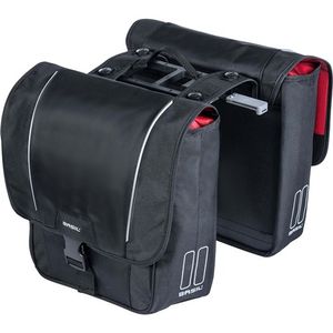 Basil sport design dubbele fietstas zwart