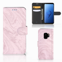 Samsung Galaxy S9 Bookcase Marble Pink - Origineel Cadeau Vriendin