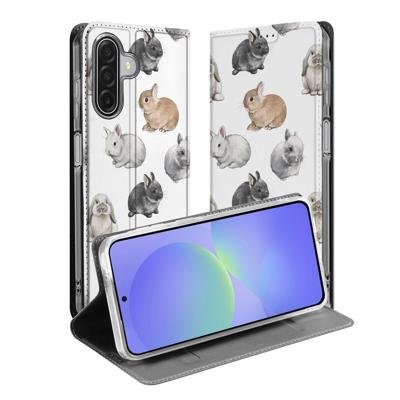 Book Case Samsung Galaxy A17 Konijntjes