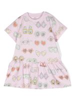 Stella McCartney Kids robe évasée à imprimé graphique - Rose - thumbnail