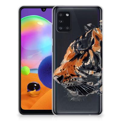 Smartphone hoesje Samsung Galaxy A31 Watercolor Tiger