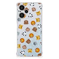 Doorzichtige Silicone Hoesje voor Xiaomi Poco F5 Dieren Emojis - thumbnail