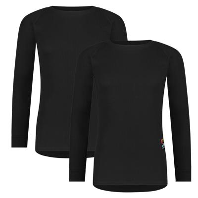 Poederbaas Thermoshirt Heren 2-pack Pro Zwart-S