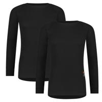 Poederbaas Thermoshirt Heren 2-pack Pro Zwart-S