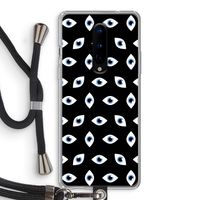 Eyes pattern: OnePlus 8 Transparant Hoesje met koord