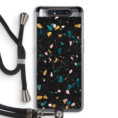 Terrazzo N°10: Samsung Galaxy A80 Transparant Hoesje met koord