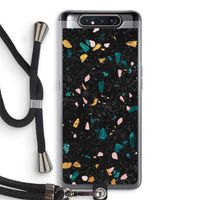 Terrazzo N°10: Samsung Galaxy A80 Transparant Hoesje met koord