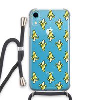 Bananas: iPhone XR Transparant Hoesje met koord