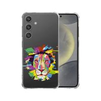 Samsung Galaxy S25 Hoesje - Lion Color TPU Antishock Samsung Galaxy S25 Hoesje - Lion Color TPU Antishock