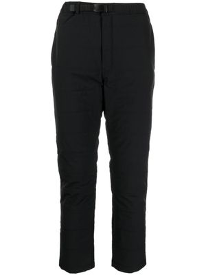 Snow Peak pantalon droit à design matelassé - Noir
