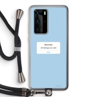 Reminder: Huawei P40 Pro Transparant Hoesje met koord