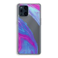 Zweverige regenboog: Oppo Find X3 Pro Transparant Hoesje