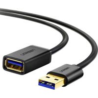 UGREEN USB-kabel USB 3.2 Gen1 (USB 3.0 / USB 3.1 Gen1) USB-A stekker, USB-A bus 1 m Zwart 10368