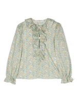 Philosophy Di Lorenzo Serafini Kids blouse à fleurs - Vert - thumbnail