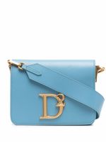 DSQUARED2 sac à bandoulière à plaque logo - Bleu