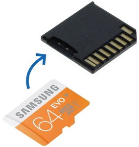 MicroSD Adapter + 64GB Samsung geheugen voor MacBook Pro 13" en 15" (Retina)