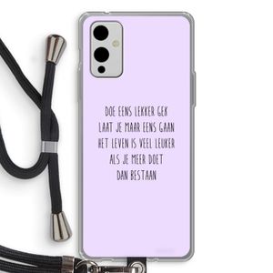 Gek: OnePlus 9 Transparant Hoesje met koord