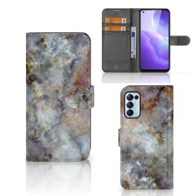 OPPO Find X3 Lite | Bookcase | Marmer Grijs