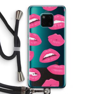 Bite my lip: Huawei Mate 20 Pro Transparant Hoesje met koord