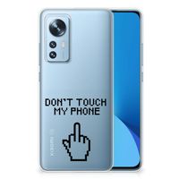 Xiaomi 12 | 12X Silicone-hoesje Finger Don't Touch My Phone