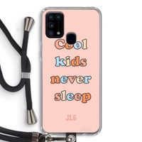 Cool Kids Never Sleep: Samsung Galaxy M31 Transparant Hoesje met koord