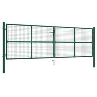 Gaaspoort 390x125 cm staal groen
