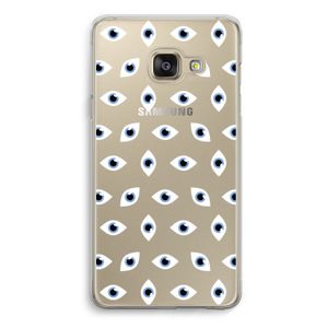 Eyes pattern: Samsung A3 (2017) Transparant Hoesje