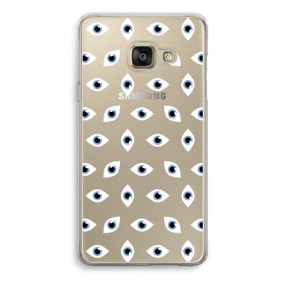 Eyes pattern: Samsung A3 (2017) Transparant Hoesje
