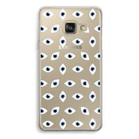 Eyes pattern: Samsung A3 (2017) Transparant Hoesje