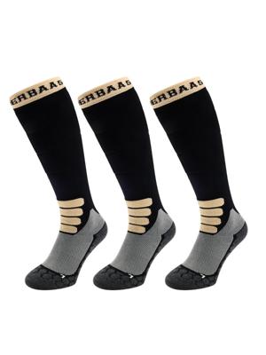 Poederbaas Skisokken Merinowol Pro 3-pack Zwart-43/46 Poederbaas Skisokken Merinowol Pro 3-pack Zwart-43/46