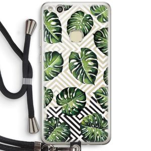 Geometrische jungle: Huawei Ascend P10 Lite Transparant Hoesje met koord