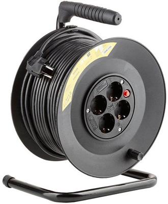 Enzo Technik kabelhaspel h05 3x1,5qmm 50m zwart - 1167274 Enzo Technik kabelhaspel h05 3x1,5qmm 50m zwart - 1167274