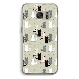 Katten: Samsung Galaxy S7 Transparant Hoesje