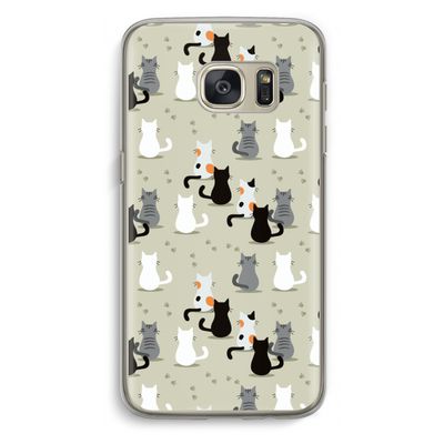 Katten: Samsung Galaxy S7 Transparant Hoesje