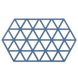 Krumble Siliconen pannenonderzetter Hexagon lang - Blauw