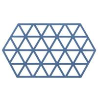 Krumble Siliconen pannenonderzetter Hexagon lang - Blauw