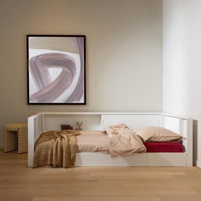 WOOOD Bedbank 'Carter' Grenenhout, 90 x 200cm, kleur Wit