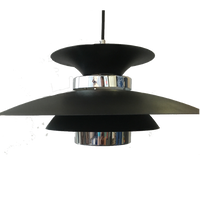 Potenza zwart-zilver hanglamp