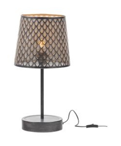 WOOOD Tafellamp 'Kars' kleur Zwart/Antique Brass