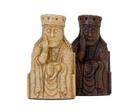Isle of Lewis - extra dames (schaakstukken), middelgroot