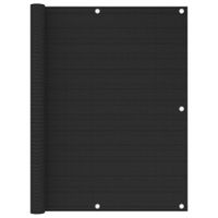 VidaXL Balkonscherm 120x600 cm hdpe zwart